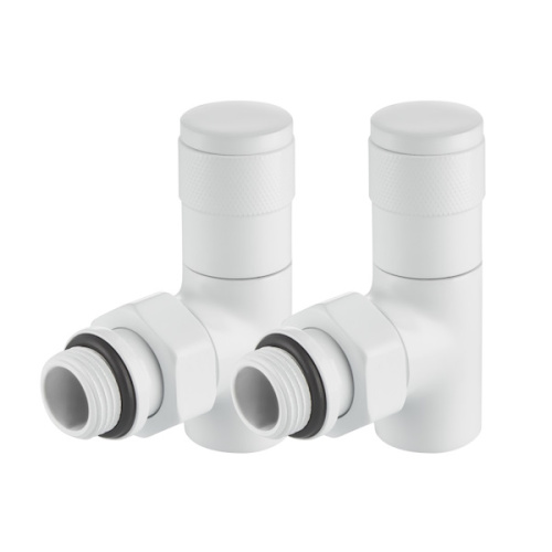 Набор дизайн-вентилей Royal Thermo PIANO, угловой (белый) 1/2" набор дизайн-вентилей royal thermo piano, угловой (белый) 1/2"