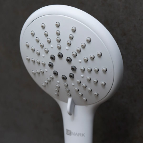 смеситель для ванны и душа lemark bronx lm3714mw белый матовый фото 4