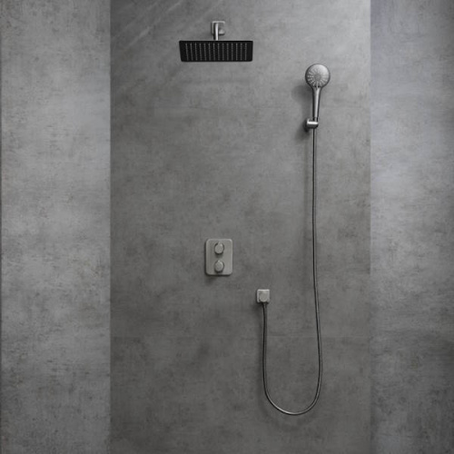 встраиваемая душевая система lemark bronx lm3749gm графит фото 3