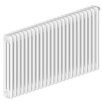 радиатор трубчатый irsap tesi 30565/28 секций t25 1/2" белый