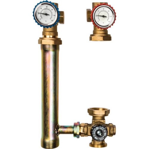 Насосная группа STOUT с термостатическим смесительным клапаном 1" без насоса фото 3 насосная группа stout с термостатическим смесительным клапаном 1" без насоса фото 3