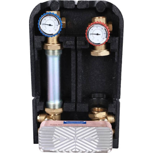 Насосная группа STOUT с теплообменником 18 пластин без насоса в теплоизоляции насосная группа stout с теплообменником 18 пластин без насоса в теплоизоляции