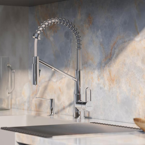  смеситель для кухни omoikiri mikawa 2 plus-sb c хром фото 3