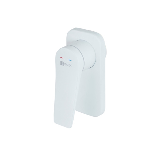 смеситель для ванны и душа lemark bronx lm3723mw белый матовый