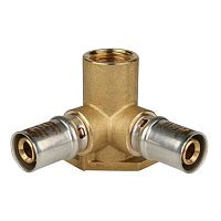 тройник настенный с креплением 1/2"х20 stout пресс