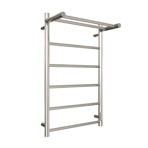 полотенцесушитель stout электрический jazz round 80*50 полированный с полкой фото 2