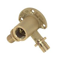 tece тройник угловой с настенным креплением 16 х 1/2'' х 16 латунь