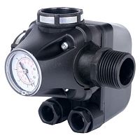 реле давления для водоснабжения stout со встроенным манометром pm5-3w 1-5 бар