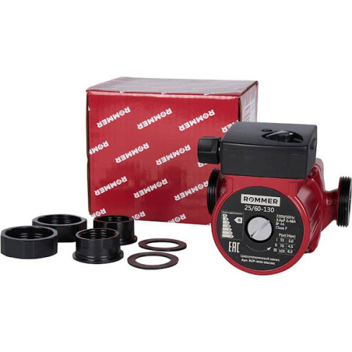 циркуляционные насос rommer 25/60-130 фото 2