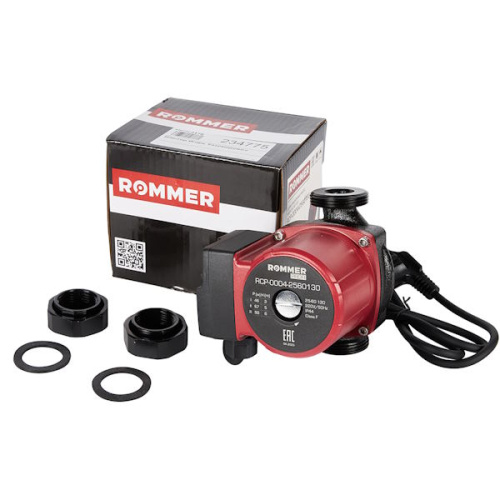 циркуляционный насос rommer profi 25/60-130 фото 2