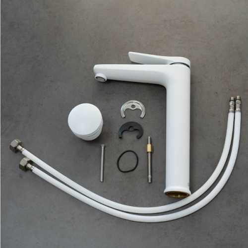 Смеситель для раковины Lemark BRONX LM3709MW белый матовый фото 6 смеситель для раковины lemark bronx lm3709mw белый матовый фото 6