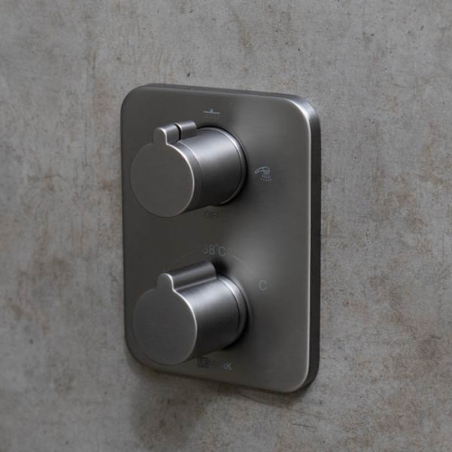 смеситель для ванны и душа lemark bronx lm3742gm графит фото 3