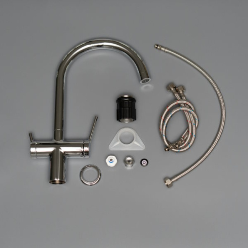 смеситель с подключением к фильтру lemark minima lm3861c хром фото 5