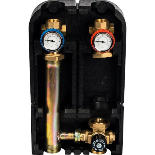 Насосная группа STOUT с термостатическим смесительным клапаном 1" без насоса насосная группа stout с термостатическим смесительным клапаном 1" без насоса