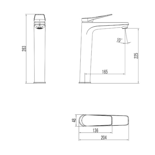 Смеситель высокий для накладной раковины Lemark BRONX LM3709BL черный фото 5 смеситель высокий для накладной раковины lemark bronx lm3709bl черный фото 5