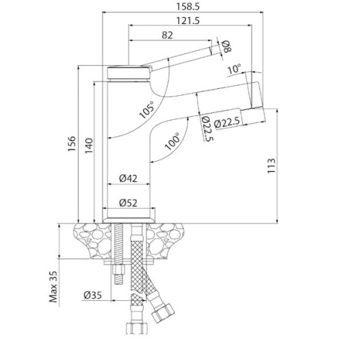 смеситель для раковины lemark minima lm3806c хром фото 3