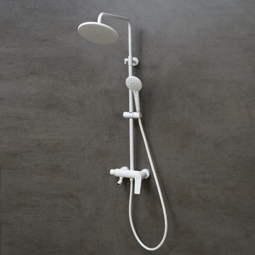 Смеситель для ванны и душа Lemark BRONX LM3762MW белый матовый фото 3 смеситель для ванны и душа lemark bronx lm3762mw белый матовый фото 3