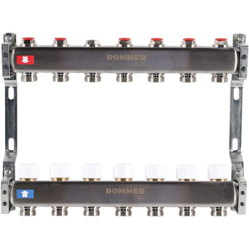Коллектор ROMMER без расходомеров 7 выходов коллектор rommer без расходомеров 7 выходов