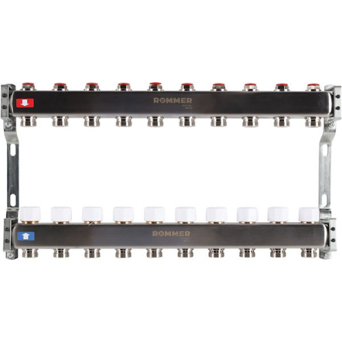 Коллектор ROMMER без расходомеров 10 выходов коллектор rommer без расходомеров 10 выходов