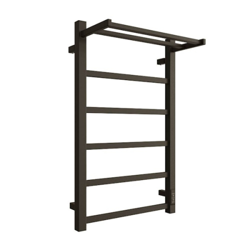 Полотенцесушитель STOUT электрический JAZZ quadro 80*50 Черный матовый с полкой фото 2 полотенцесушитель stout электрический jazz quadro 80*50 черный матовый с полкой фото 2