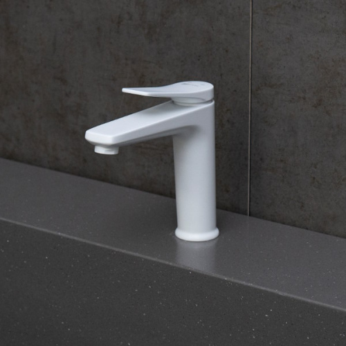 Смеситель для раковины Lemark BRONX LM3737MW белый матовый фото 2 смеситель для раковины lemark bronx lm3737mw белый матовый фото 2