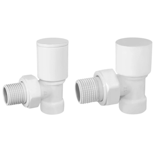 комплект подключения радиатора угловой 1/2" белый в блистере vivaldo