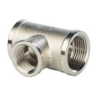 тройник вв переходной никелированный 1"x3/4x1" stout