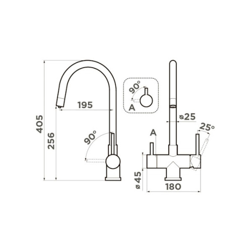 Смеситель для кухни Omoikiri Akita BN нержавеющая сталь фото 5 смеситель для кухни omoikiri akita bn нержавеющая сталь фото 5