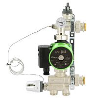 насосно-смесительный узел uni-fitt solomix 1" с насосом uni-fitt gto 25/60 130