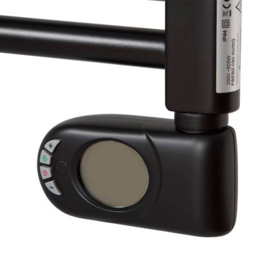 Электрический полотенцесушитель Zehnder Aura PBEBZ-090-50/MQ Черный фото 4 электрический полотенцесушитель zehnder aura pbebz-090-50/mq черный фото 4