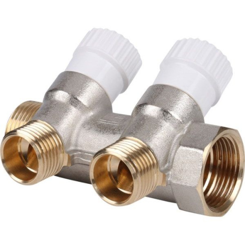 коллектор распределительный stout 3/4" 2 отвода 1/2"