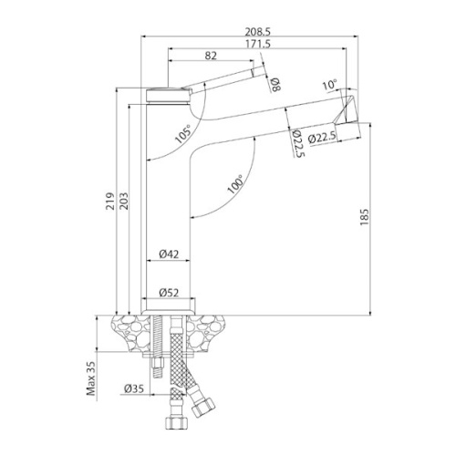 смеситель для раковины lemark minima lm3837c хром фото 2