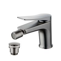 смеситель для биде lemark bronx lm3708gm графит