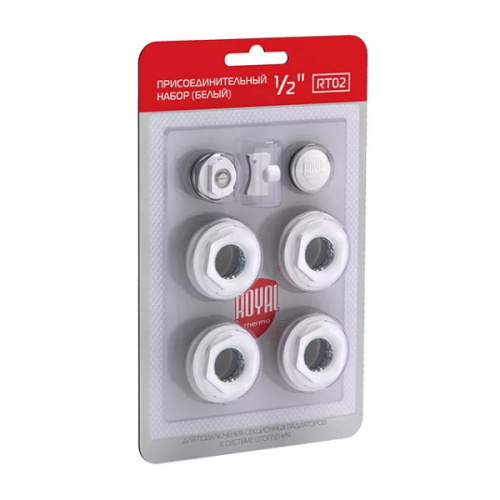 набор присоединительный royal thermo 3/4'' white