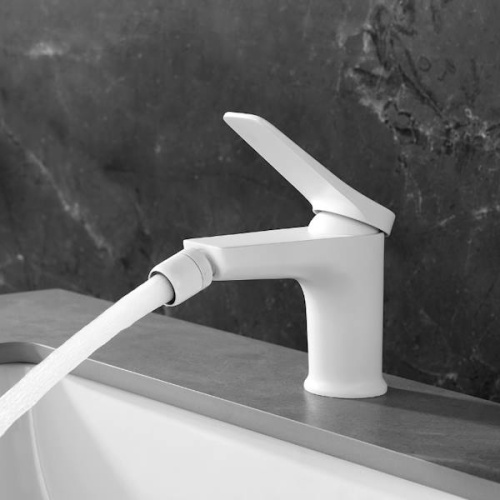 смеситель для биде lemark bronx lm3708mw белый матовый фото 2