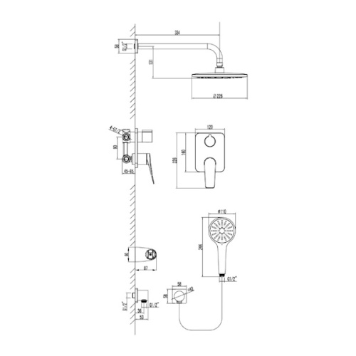 смеситель для ванны и душа lemark bronx lm3729mw белый матовый фото 7