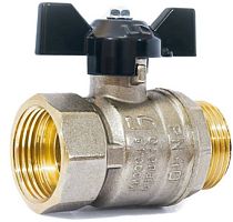 кран шаровый ld 3/4" вр/нр бабочка