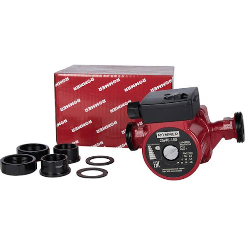 циркуляционный насос rommer profi 25/40-180 фото 2