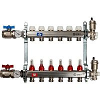 коллектор stout нержавейка в сборе с расходомерами 4 выходов