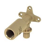 tece уголок с настенным креплением удлиненный 16 х 1/2'' латунь