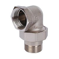 разъемное угловое соединение "американка" вн никелированное уплотнение o-ring 1" stout