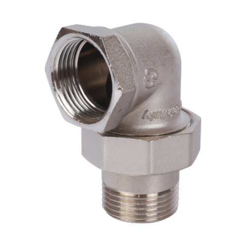 разъемное угловое соединение "американка" вн никелированное уплотнение o-ring 1" stout