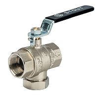 кран шаровой stout с фильтром 1 1/4" рычаг