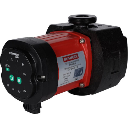 Циркуляционный насос ROMMER ERTI 25/40-130 с гайками и теплоизоляцией циркуляционный насос rommer erti 25/40-130 с гайками и теплоизоляцией