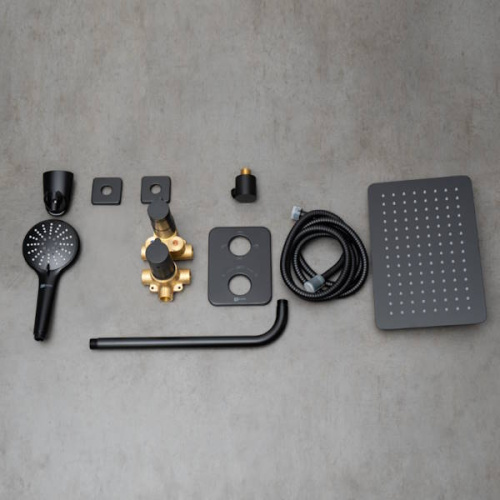 Встраиваемая душевая система Lemark BRONX LM3749BL черный фото 7 встраиваемая душевая система lemark bronx lm3749bl черный фото 7