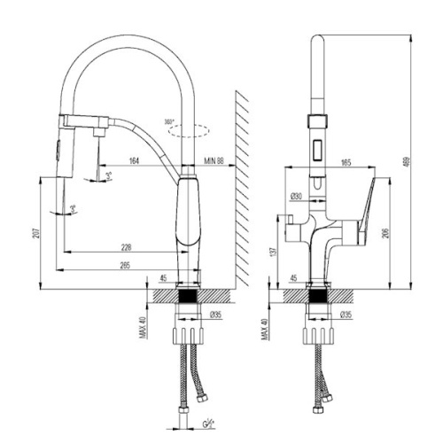 смеситель для кухни lemark bronx lm3761mw белый матовый фото 7