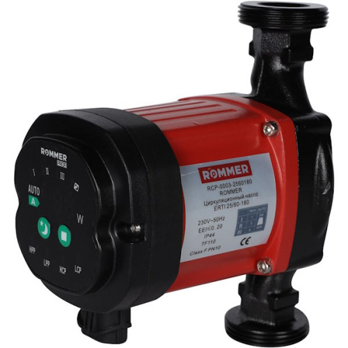 Циркуляционный насос ROMMER ERTI 25/60-180 с гайками и теплоизоляцией циркуляционный насос rommer erti 25/60-180 с гайками и теплоизоляцией