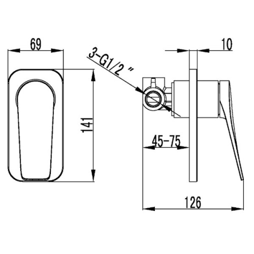 смеситель для встраиваемых систем lemark bronx lm3723gm графит фото 4