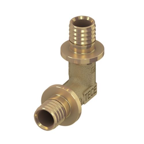 tece уголок соединительный 90* 25/25 латунь