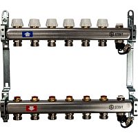 коллектор stout нержавейка без расходомеров слив/вып. воздуха 11 выходов